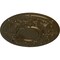 Ekena Millwork Oslo Ceiling Medallion (Fits Canopies up to 10 1/2"), Hand-Painted Brass, 28 1/8"OD x 1 3/4"P CM28OSBRS - alternate 2